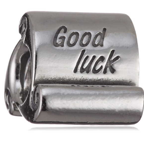 Pandora Good Luck Scroll Charm - Picture 1 of 3